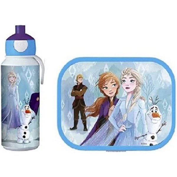 Mepal Lunchbox Trinkflasche & Brotdose mit Bento, spülmaschinenfest, für Schule, Acrylnitril-Butadien-Styrol, Frozen II Design, ideal für Freizeit