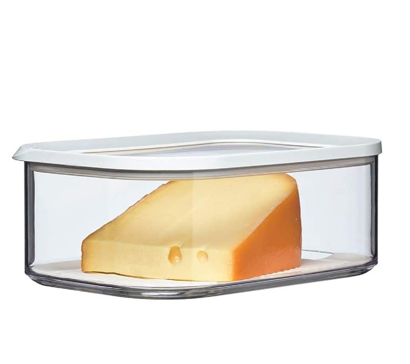 Mepal Vorratsdose Modula Kühlschrankdose Käse 2000ml, 22.4 x 16 x 8.6 cm, Styrol-Acrylnitril (SAN), Polyethylen (PE), transparente Sichtfenster, stapelbar & BPA – Bild 3 von 4