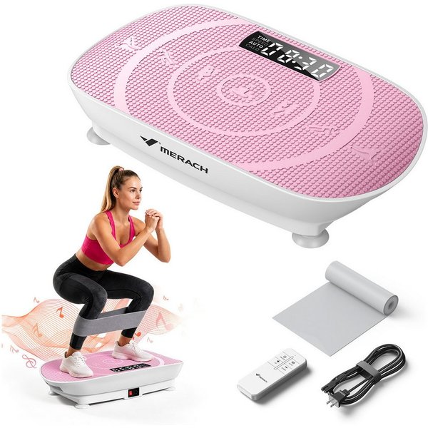 MERACH Vibrationsplatte Trainingsgerät, Angetriebene Vibrationsplattform, (1 tlg), für Ganzkörpertraining, Fettverbrennung und Muskelaufbau und Formung