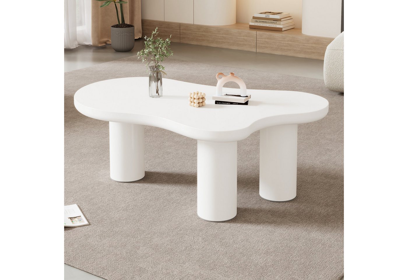 Merax Couchtisch Wolke (1-St), Beistelltisch Scandi, Wohnzimmertisch, Kaffetisch, Breite:107cm – Bild 3 von 5