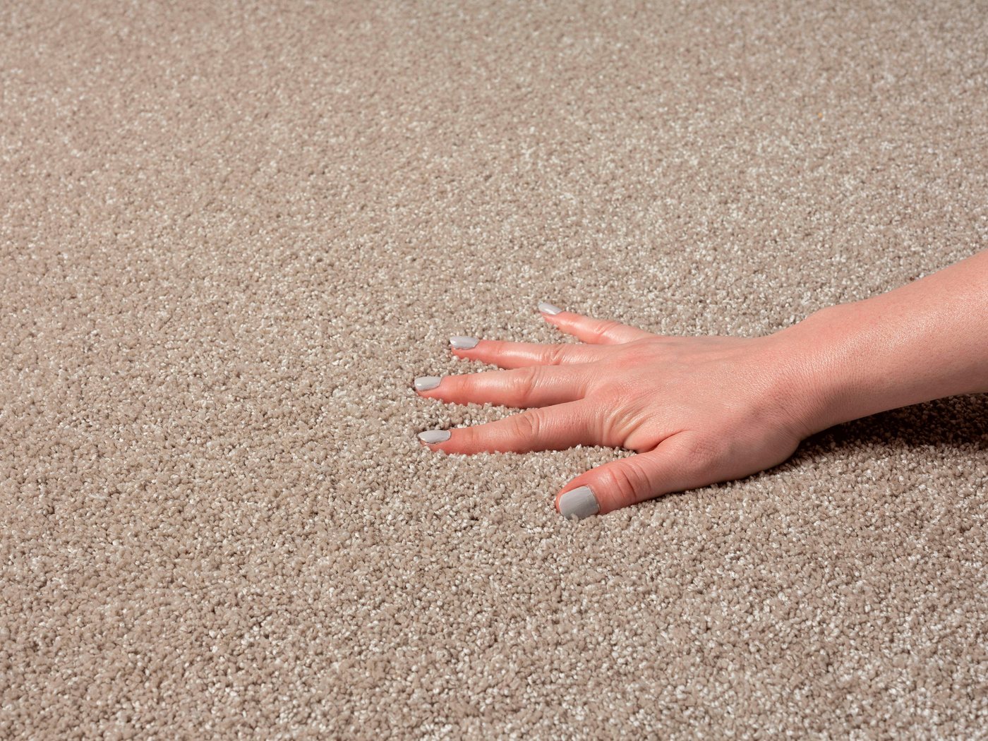 merinos Hochflor-Teppich Forest 340, rechteckig, Höhe: 25 mm, Shaggy, uni meliert, sehr dicht und weich, Wohnzimmer – Bild 5 von 5