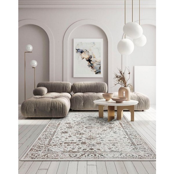 merinos Teppich Creation 50112, rechteckig, Höhe: 10 mm, elegant, glänzend, Kurzflor, pflegeleicht, Wohnzimmer