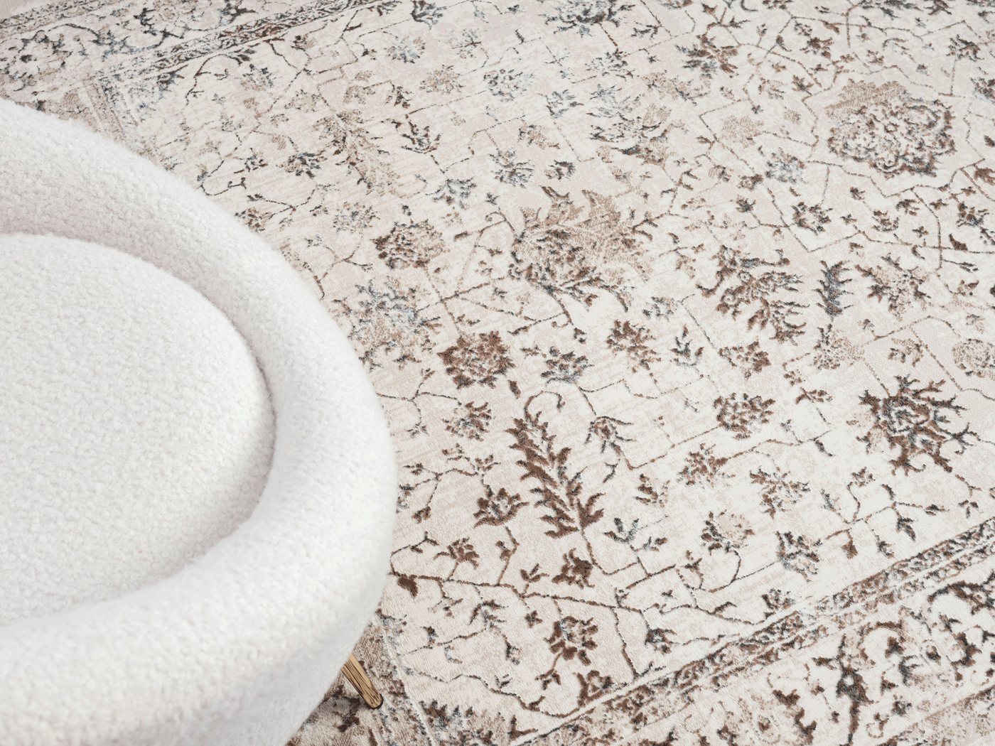 merinos Teppich Creation 50112, rechteckig, Höhe: 10 mm, elegant, glänzend, Kurzflor, pflegeleicht, Wohnzimmer – Bild 5 von 5