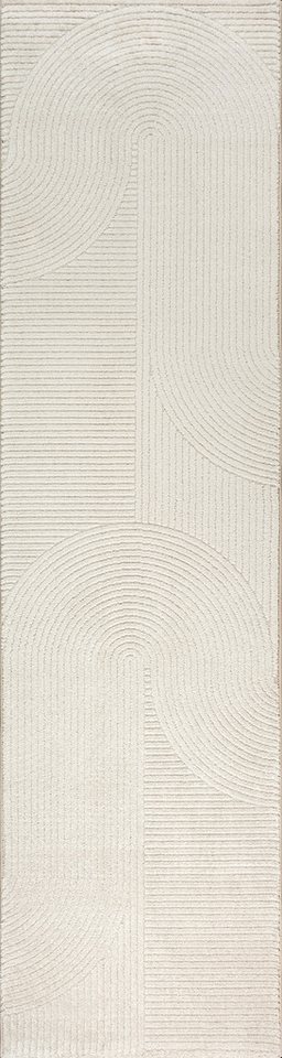 merinos Teppich Elio, rechteckig, Höhe: 16 mm, moderner Kurzflor Teppich mit Hoch-Tief-Effekt, 3D Effekt – Bild 2 von 5