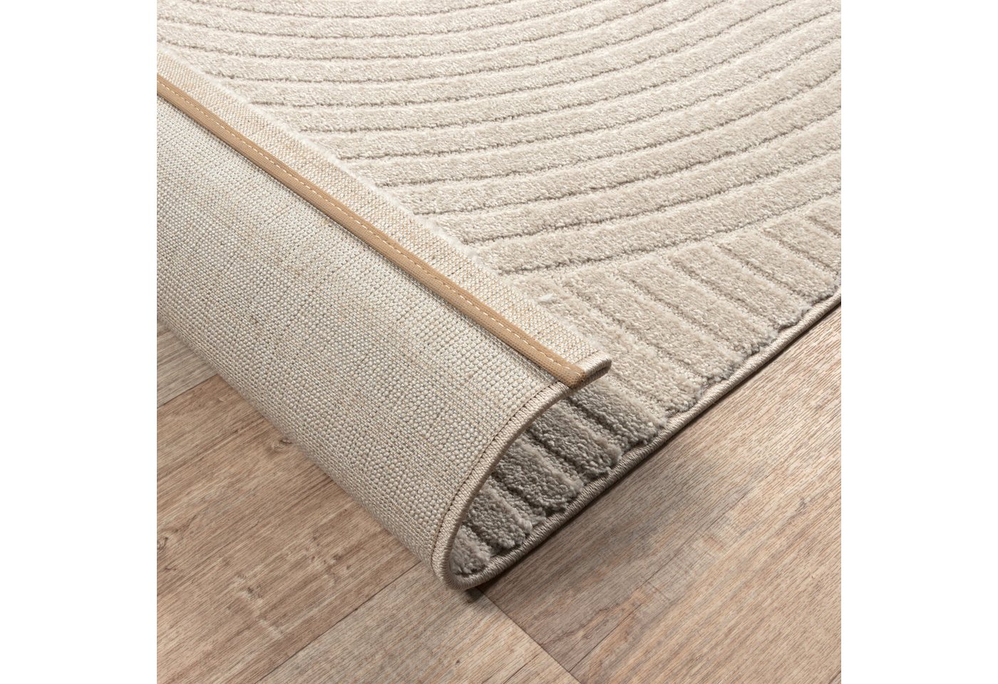 merinos Teppich Elio, rechteckig, Höhe: 16 mm, moderner Kurzflor Teppich mit Hoch-Tief-Effekt, 3D Effekt – Bild 3 von 5
