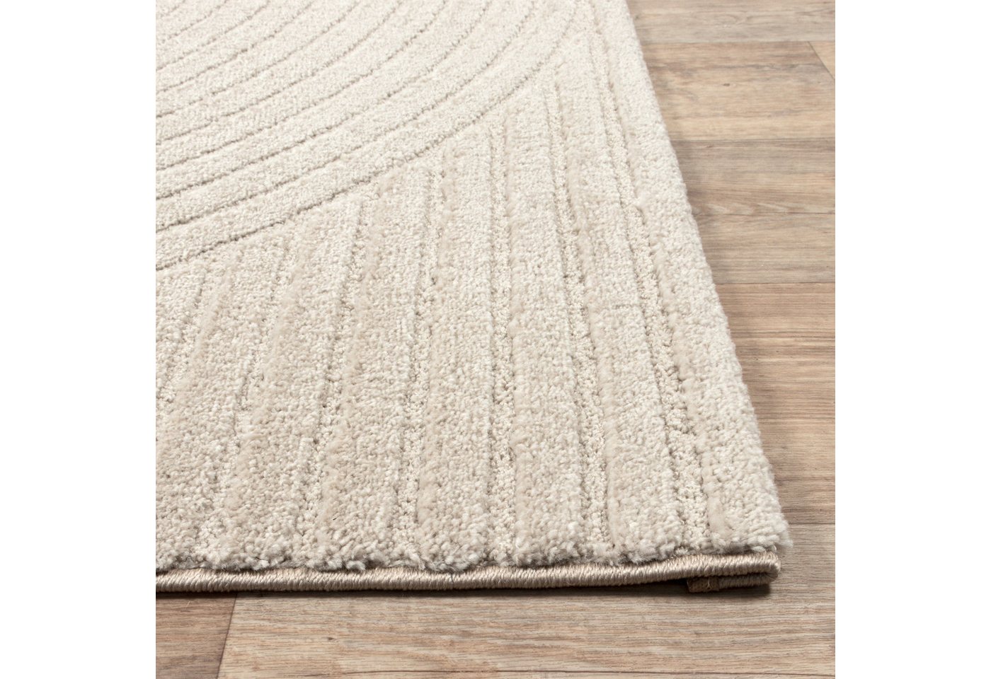 merinos Teppich Elio, rechteckig, Höhe: 16 mm, moderner Kurzflor Teppich mit Hoch-Tief-Effekt, 3D Effekt – Bild 4 von 5
