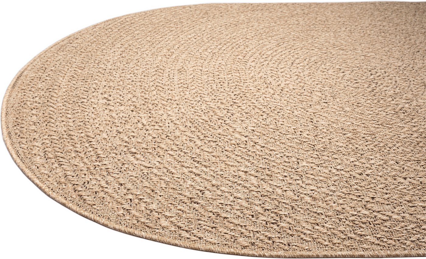 merinos Teppich Kenzy 2, Höhe: 10 mm, robuster In- und Outdoor Teppich im natürlichen Jute-Look, wetterfest – Bild 3 von 5