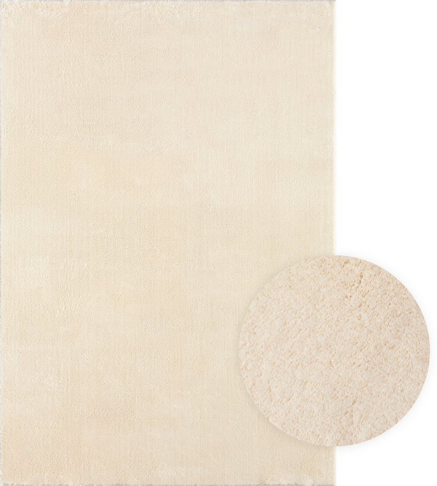 merinos Teppich Loft 37, Kunstfellteppich, rechteckig, Höhe: 16 mm, weich und kuschelig, Fell Haptik, Anti-Rutsch-Unterseite – Bild 4 von 5