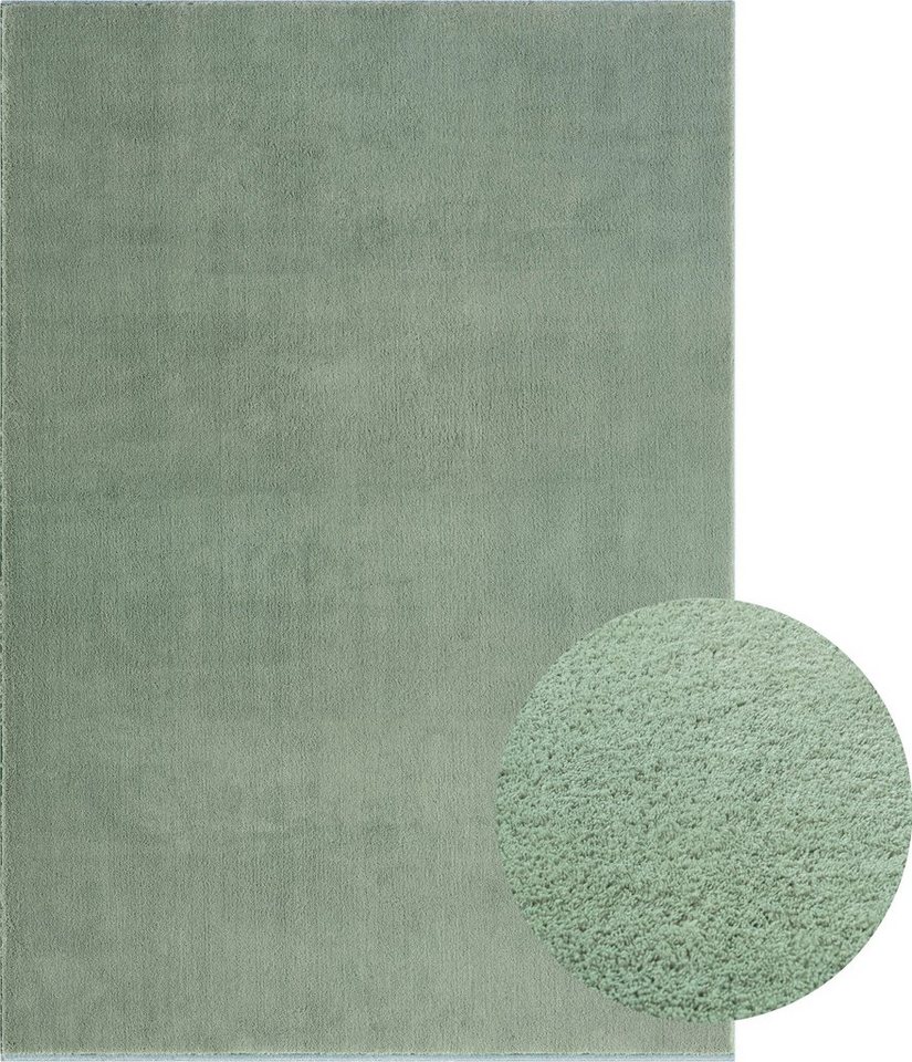 merinos Teppich Loft 37, Kunstfellteppich, rechteckig, Höhe: 16 mm, weich und kuschelig, Fell Haptik, Anti-Rutsch-Unterseite – Bild 4 von 5