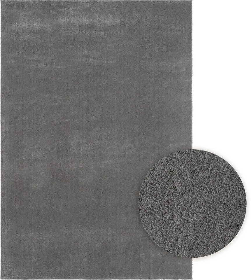 merinos Teppich Loft 37, Kunstfellteppich, rechteckig, Höhe: 16 mm, weich und kuschelig, Fell Haptik, Anti-Rutsch-Unterseite – Bild 4 von 5