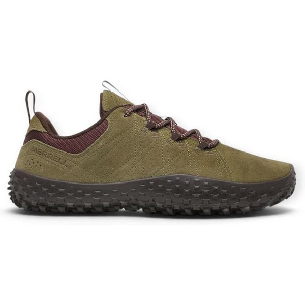 Merrell Minimal-Sneaker Wrapt (Barfussschuhe, Leder) 2026 dunkelgrün/plum Barfußschuh
