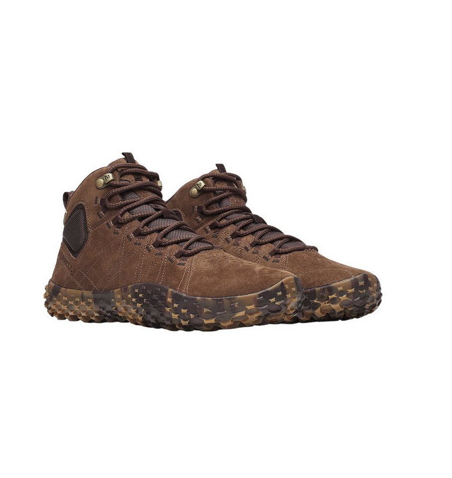 Merrell Wrapt Mid WP (Minimal-Laufschuhe, Leder, wasserdicht) dunkelbraun Sneaker – Bild 3 von 5