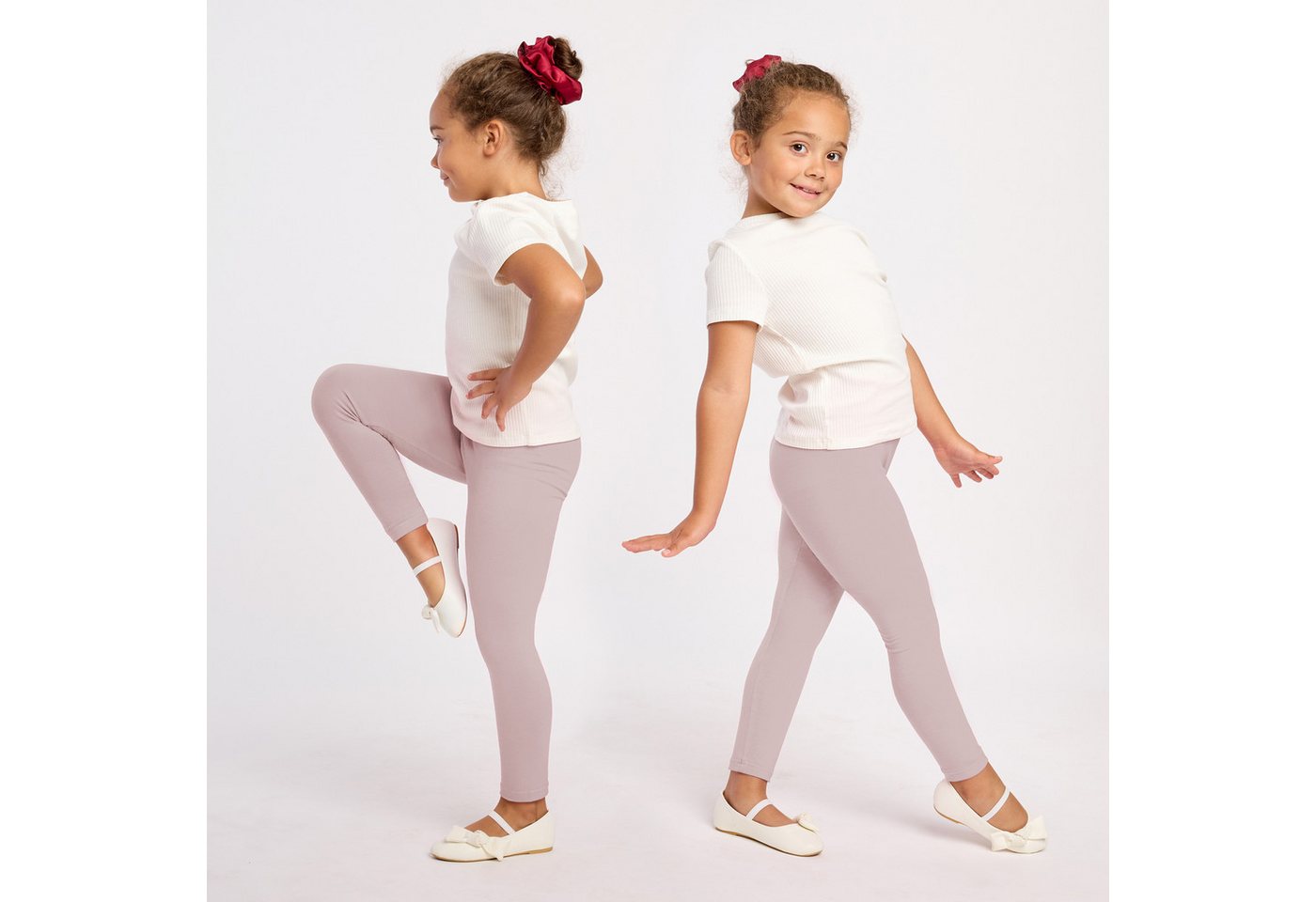 Merry Style Leggings Mädchen Lange Hose Freizeithose mit weitem Bein MS10-130 (1-tlg) aus Viskose, elastischer Bund – Bild 2 von 5