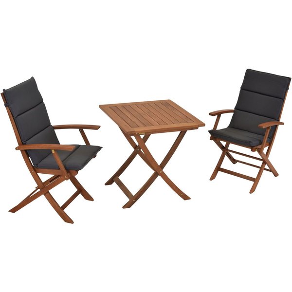 Comodoro Gartenmöbel-Set eukalyptus, 5-tlg.