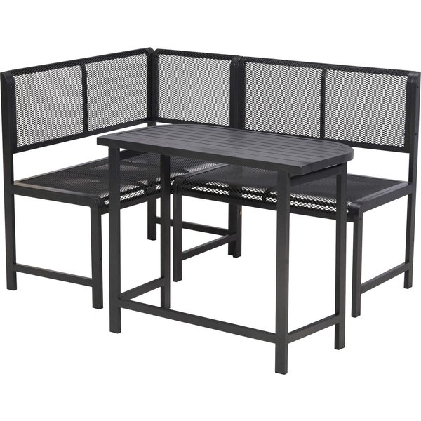 MERXX Eckbankgruppe Elos, (Set, 3-tlg), inkl. 1 Eckbank, 1 Auflagen Set, 1 Klappentisch