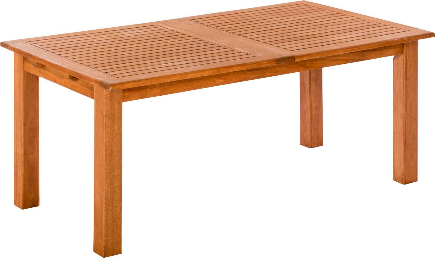 MERXX Garten-Essgruppe »Arrone«, (Set, 7-tlg., Tisch doppelt ausziehbar: 100x 180/220/260x 75 cm), Sesselbeine aus Akazienholz, Beine 9x9 cm, Tischplatte 3 cm – Bild 3 von 5