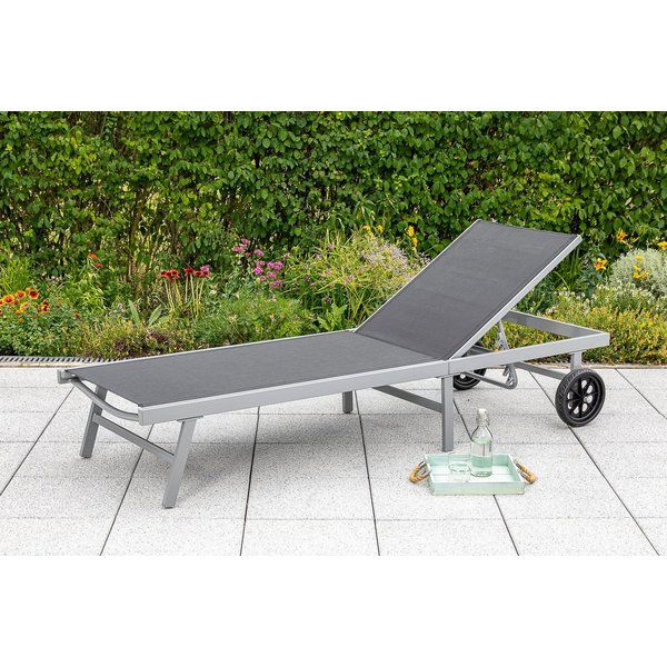MERXX Gartenliege, Alu/Textil, verstellbar