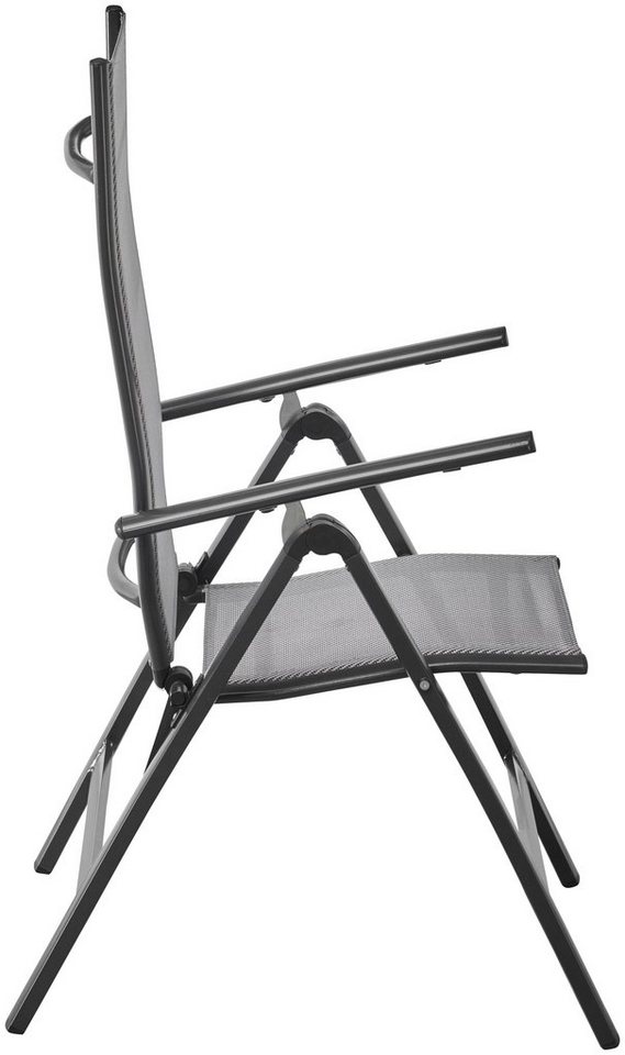 MERXX Gartenstuhl Amalfi (Set, 2 St), 2er Set, Alu/beschichtetes Textil, verstellbar – Bild 3 von 5