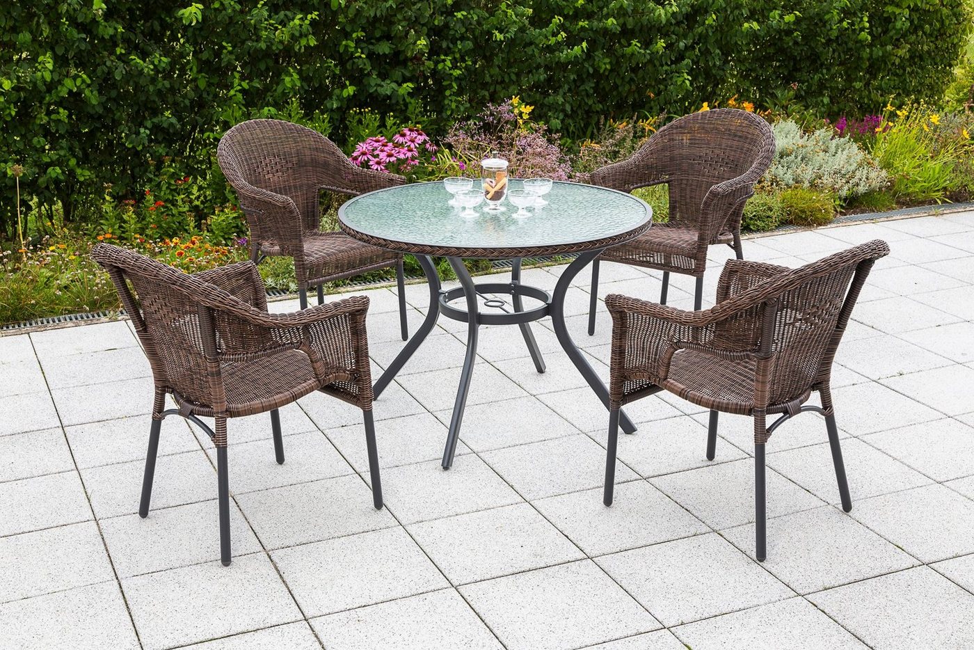 MERXX Gartentisch Ravenna, für den Balkon geeignet, Ø 100 cm – Bild 2 von 2