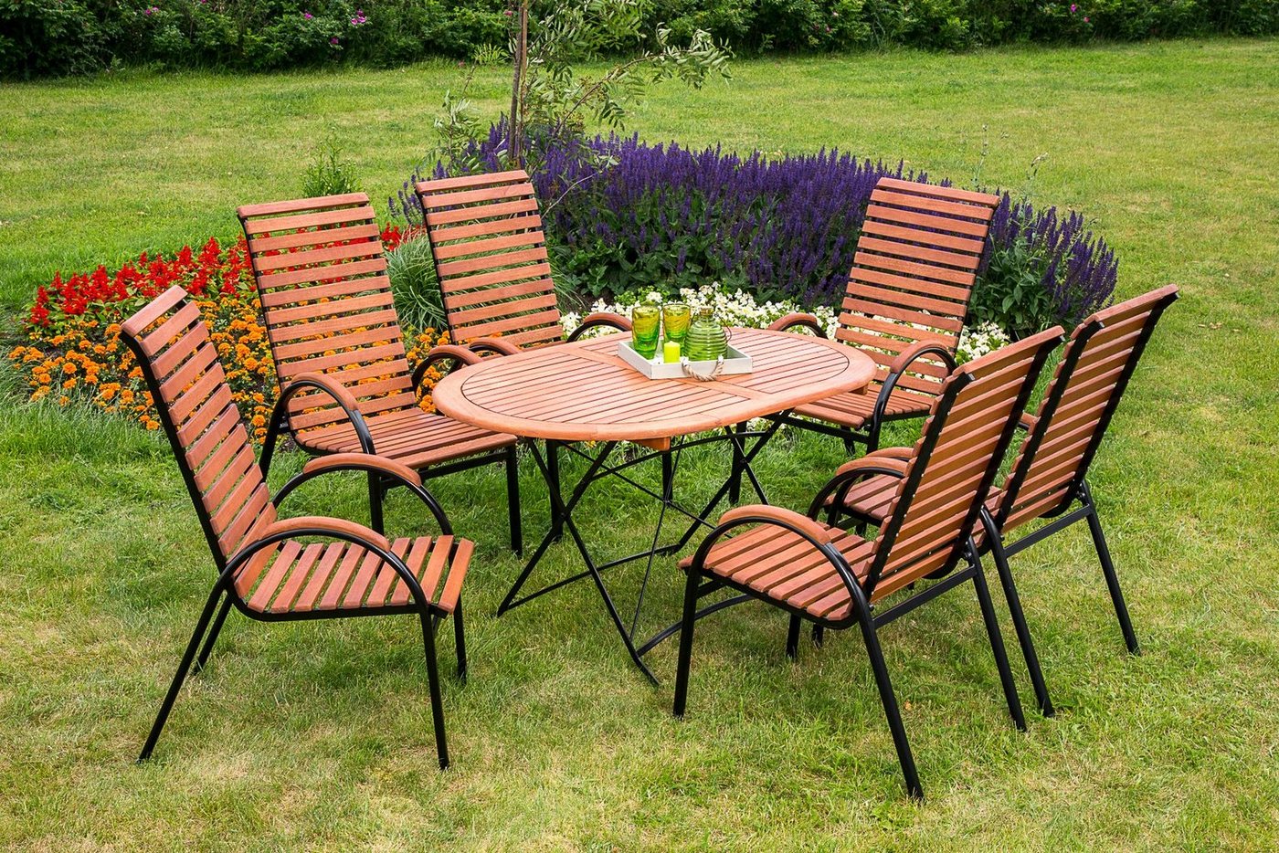 MERXX Gartentisch Schloßgarten, 90x140 cm – Bild 2 von 2