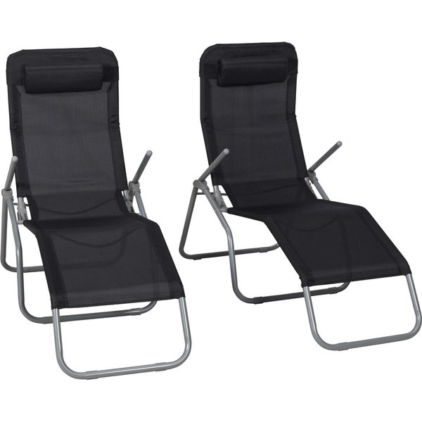 MERXX Wellnessliege XXL, Set, 4 St., großzügige Liegefläche, inkl. Kopfkissen