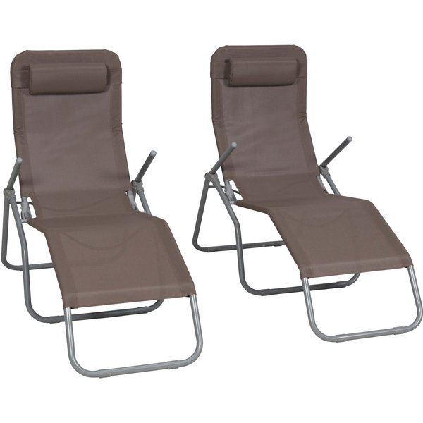 MERXX Wellnessliege XXL, Set, 4 St., großzügige Liegefläche, inkl. Kopfkissen