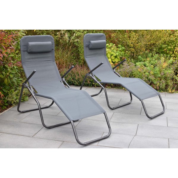 MERXX Wellnessliege XXL, Set, 2 St., großzügige Liegefläche, inkl. Kopfkissen