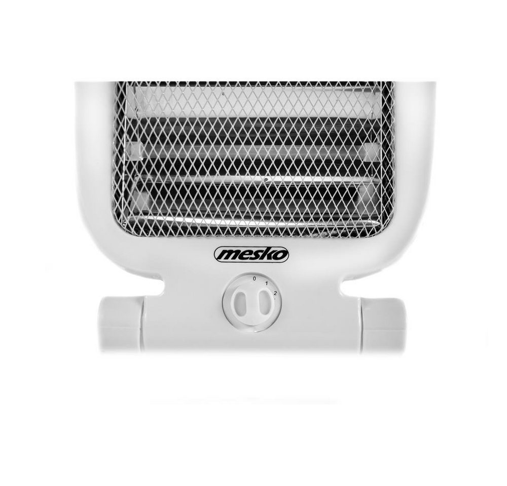 Mesko Heizstrahler MS 7710 Quarzheizer, elektrischer Heizstrahler mit 2 Heizstufen, 800 W, 2 Quarzlampen, Kippschutz, Tragegriff für Zuhause & Büro, Weiß – Bild 3 von 5