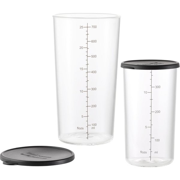 ESGE-Zauberstab Messbecher ESGE-Zauberstab Becherset-Glas 7150, (Becherset, 2 Becher mit Deckel)