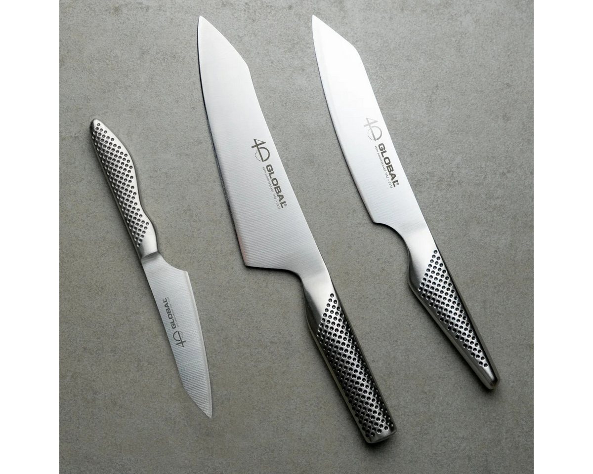GLOBAL Messer-Set Global G-458110/AB Set: Kiritsuke, Gemüsemesser, Allzweckmesser, G-458110/AB – Bild 4 von 5