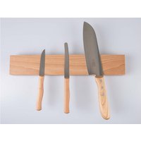 Messerleiste mit Magneten, massive Buche, geölt
