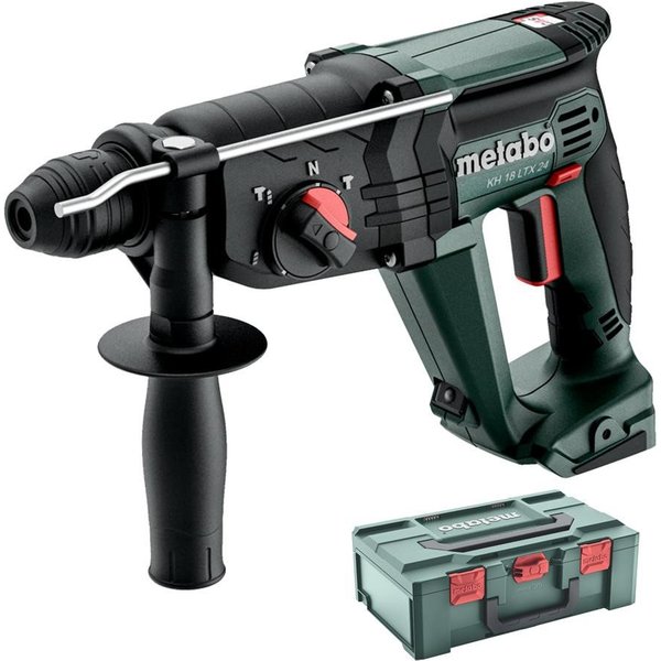 metabo Kombihammer Akku KH 18 LTX 24, max. 1400 U/min, (4-tlg), ohne Akku und Ladegerät, in metaBOX, SDS-plus-Aufnahme