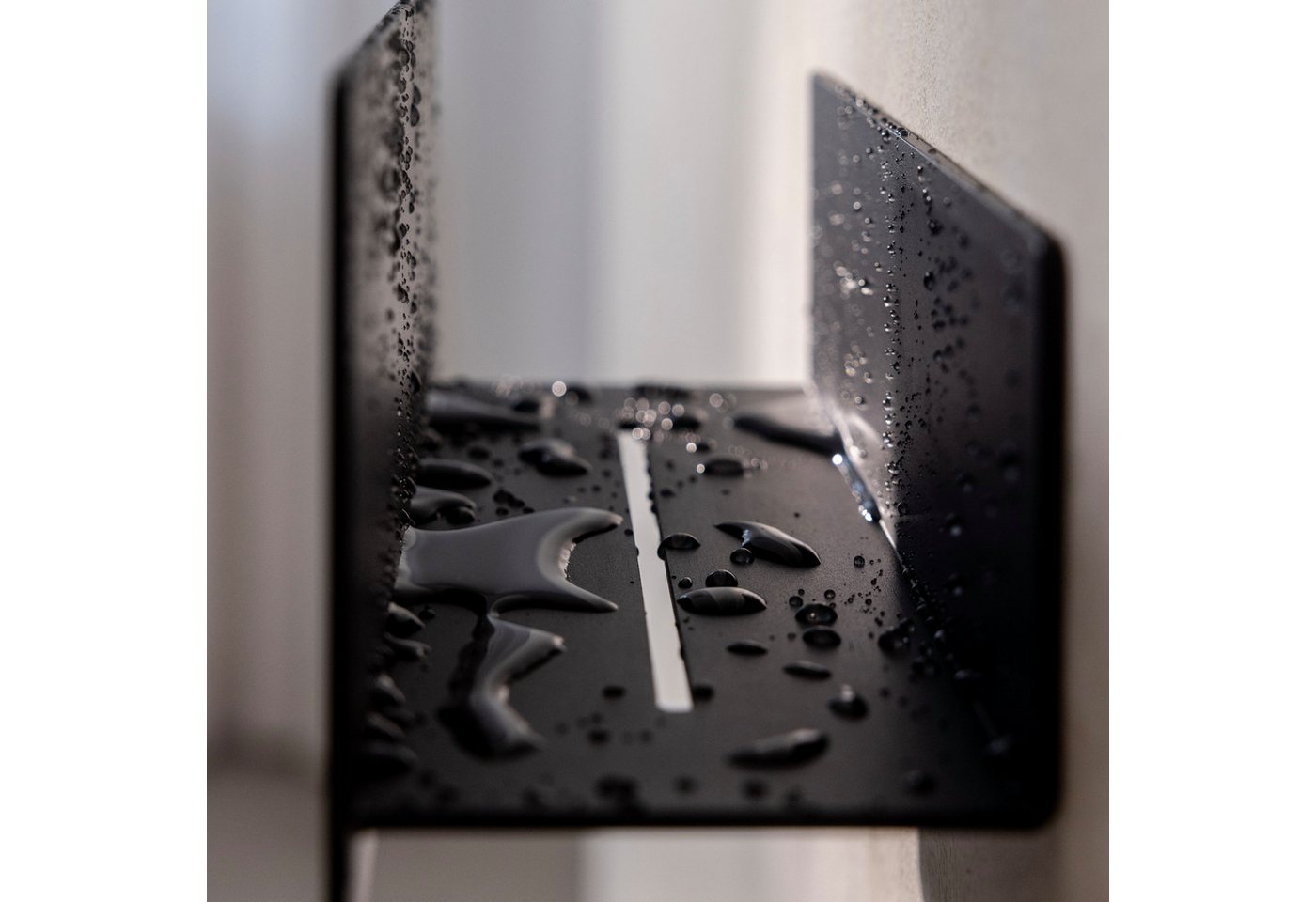 Metallbude Duschablage SHEA aus Aluminium, ohne Bohren, Badorganizer, Duschzubehör, Duschregal – Bild 4 von 5