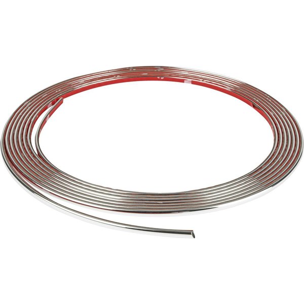 EUFAB Metallschild EUFAB Zierleiste universal Chrom 3,65 m x 3,5 mm
