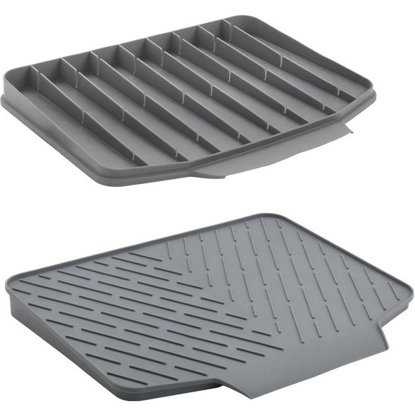 Metaltex Abtropfmatte Gravity-Duo, beidseitig verwendbare Abtropfmatte