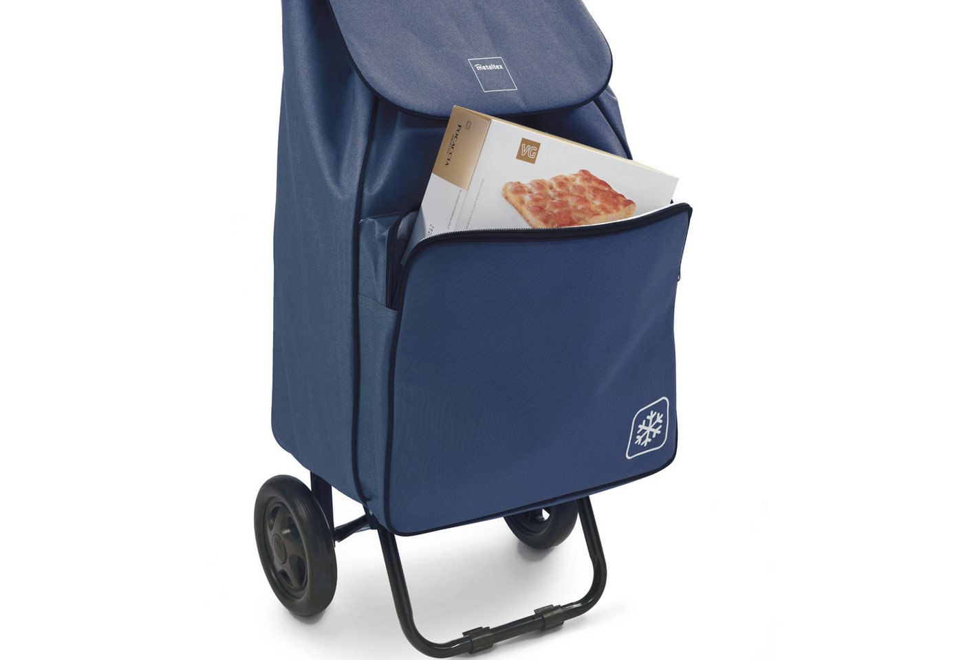 Metaltex Einkaufstrolley Krokus, 50 l, große, isolierende Fronttasche für empfindliche Lebensmittel – Bild 4 von 4