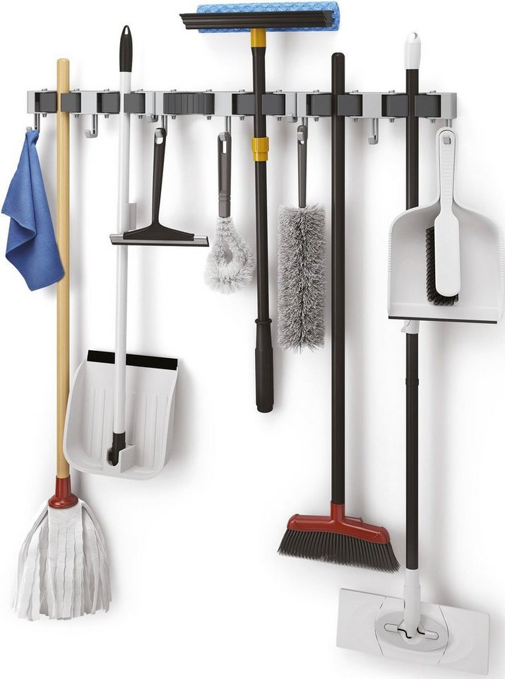Metaltex Hakenleiste Hang-up, (Set, 3 St), Wandhalterung für Besen und Putzgeräte – Bild 2 von 5