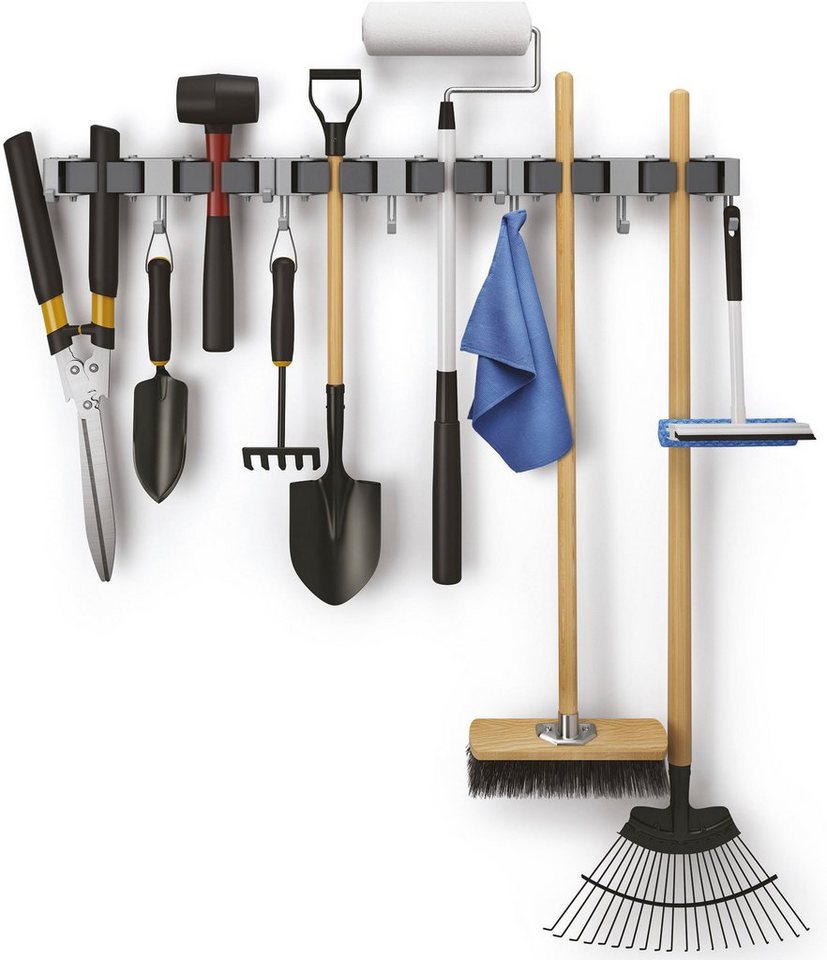 Metaltex Hakenleiste Hang-up, (Set, 3 St), Wandhalterung für Besen und Putzgeräte – Bild 3 von 5