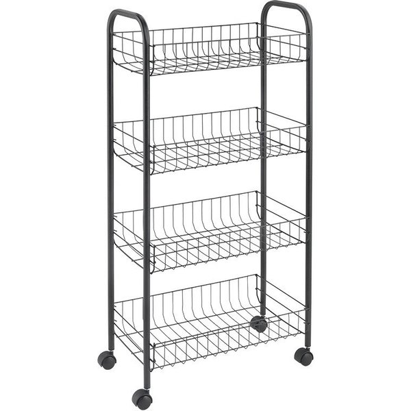 Metaltex Rollwagen Ascona Lava, (1 St), Industrial Look, 4 Etagen