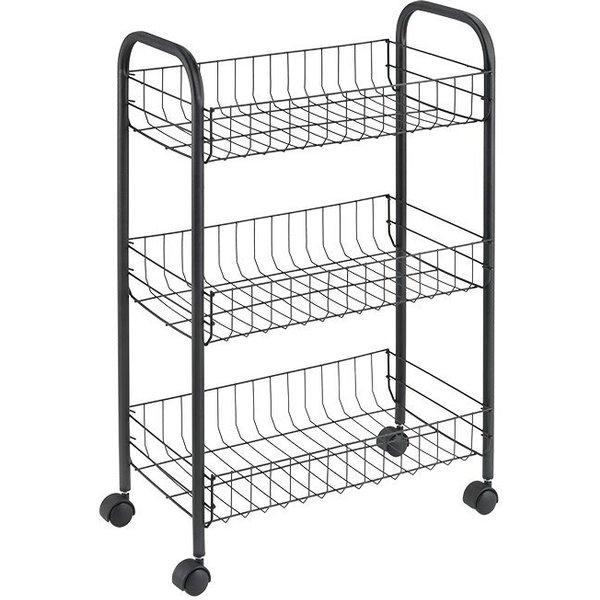 Metaltex Rollwagen Lugano Lava, (1 St), Industrial Look, 3 Etagen