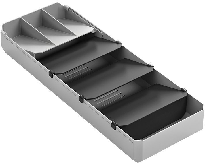 Metaltex Schubladeneinsatz (2 St), ausziehbar, für bis zu 90 Besteckteile – Bild 2 von 5