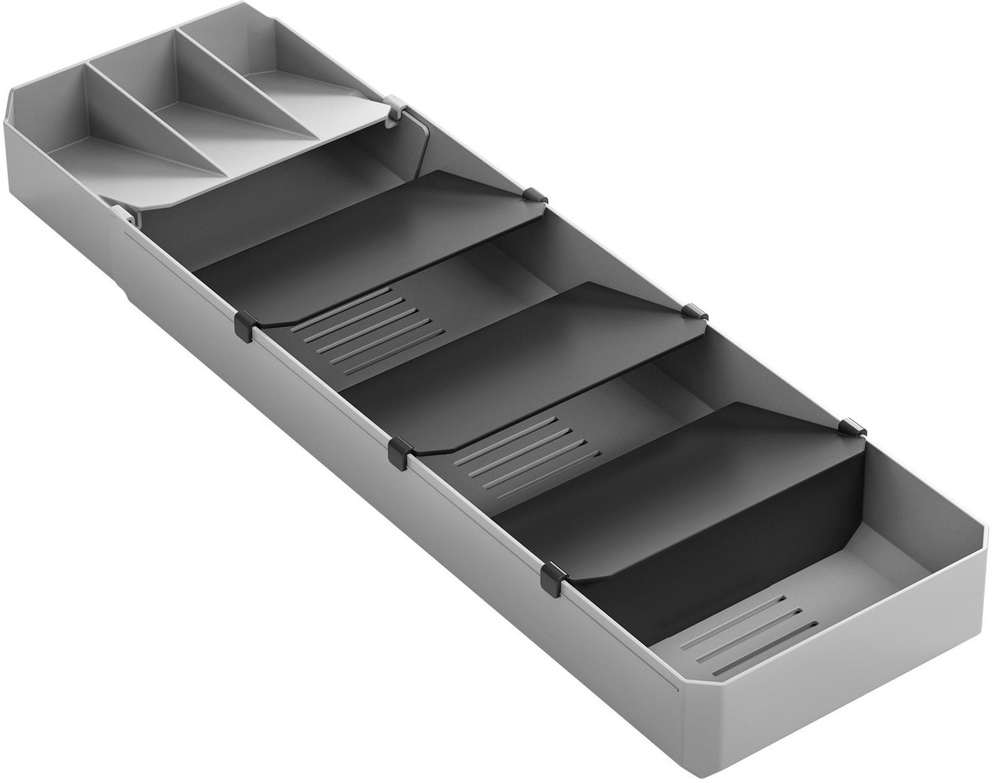 Metaltex Schubladeneinsatz (2 St), ausziehbar, für bis zu 90 Besteckteile – Bild 3 von 5