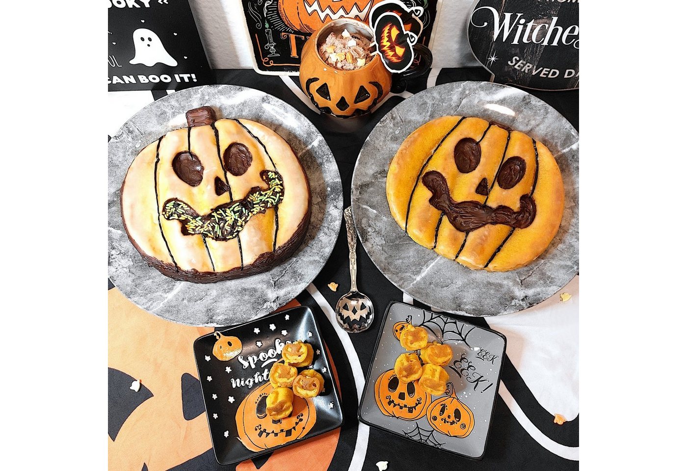 Metamorph Backform Kürbis Silikon Backform - Halloween deko Kuchen, Halloween deko Kuchen – Bild 4 von 5