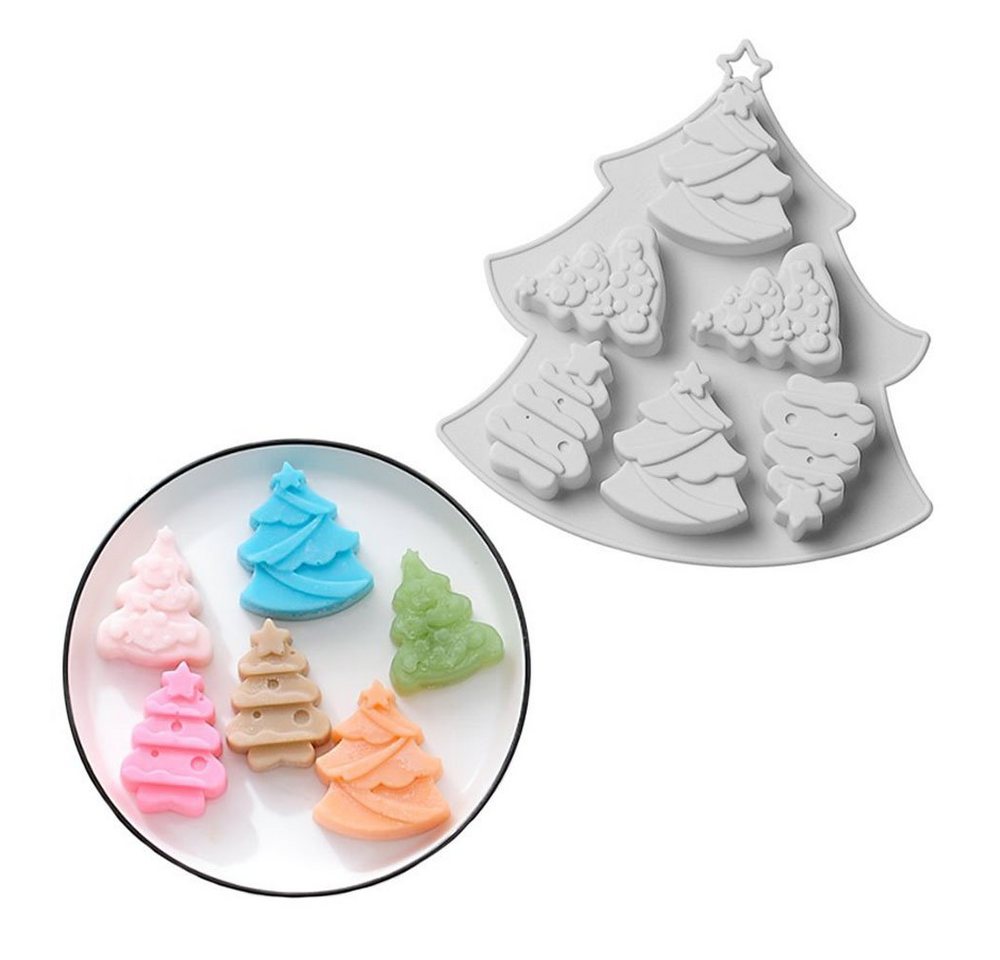 Metamorph Backform Weihnachtsbaum Silikon Backform - Minicakes Kekse, Minicakes Kekse – Bild 2 von 3