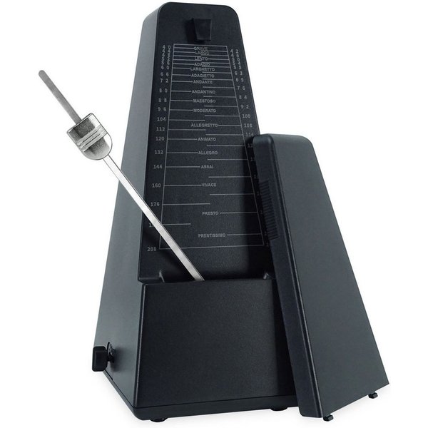 keepdrum Metronom keepdrum JPQ101BK Mechanisches Metronom mit Glocke, mechanisch zum Aufziehen