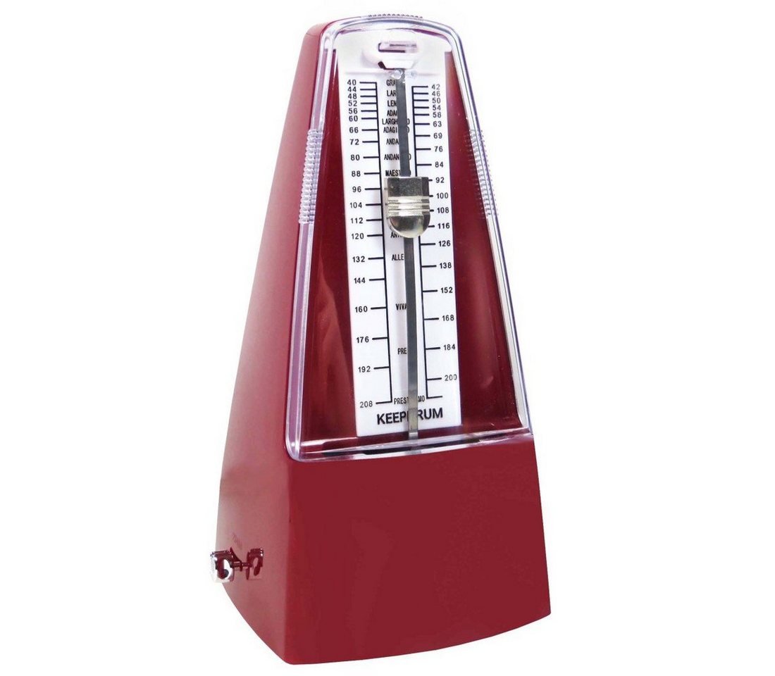 keepdrum Metronom keepdrum Metronom GMPL RD mit Glocke Rot, Mechanisches Metronom – Bild 2 von 5