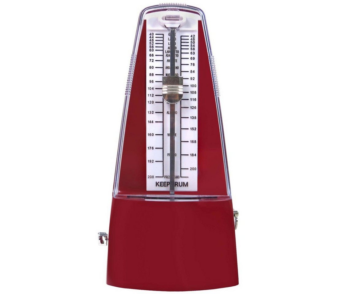 keepdrum Metronom keepdrum Metronom GMPL RD mit Glocke Rot, Mechanisches Metronom – Bild 3 von 5