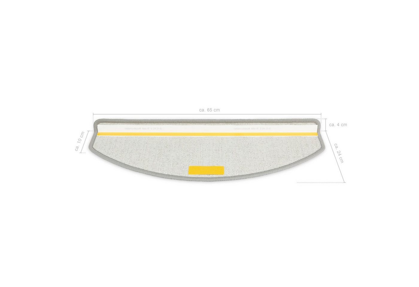 Metzker® Stufenmatte Ariston, halbrund, Höhe: 5 mm, 15 Stück im Set - Weinrot – Bild 5 von 5