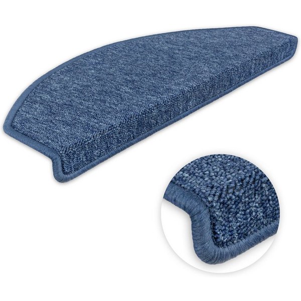 Metzker® Stufenmatte Ariston, halbrund, Höhe: 5 mm, 15 Stück im Set - Blau