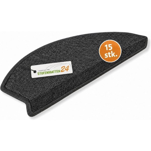 Metzker® Stufenmatte Ariston, halbrund, Höhe: 5 mm, 15 Stück im Set - Anthrazit